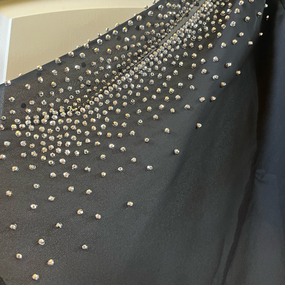 Super cute MSK blouse with rhinestones sleeves. - Picture 2 of 4